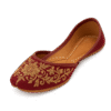 Embroidered Khussa - Maroon