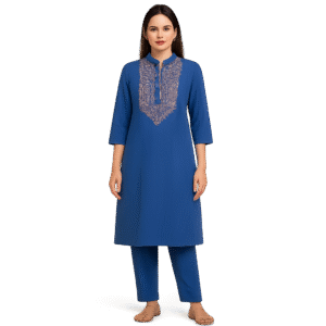 Ethnic Kurta Pajama - Blue