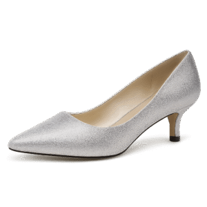 Kitten Heels - Silver